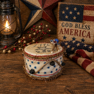 shelf sitter patriotic drum